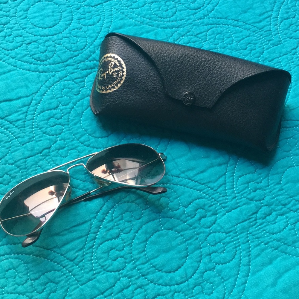 Aviator Ray Ban Sunglasses Silver 😎